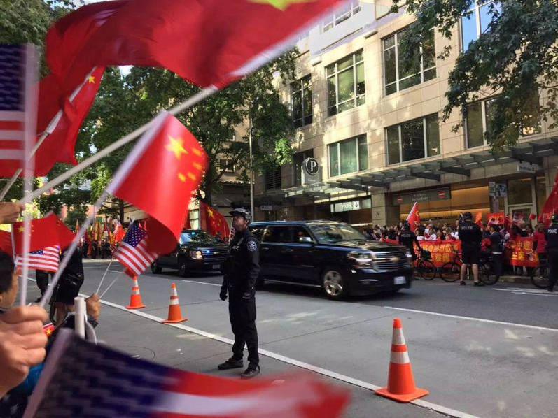 Fotos de Seattle después de la llegada del presidente chino Xi Jinping