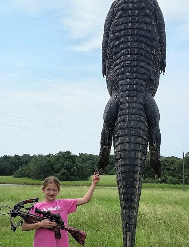 Niña mata un cocodrilo de 4 metros con ballesta4
