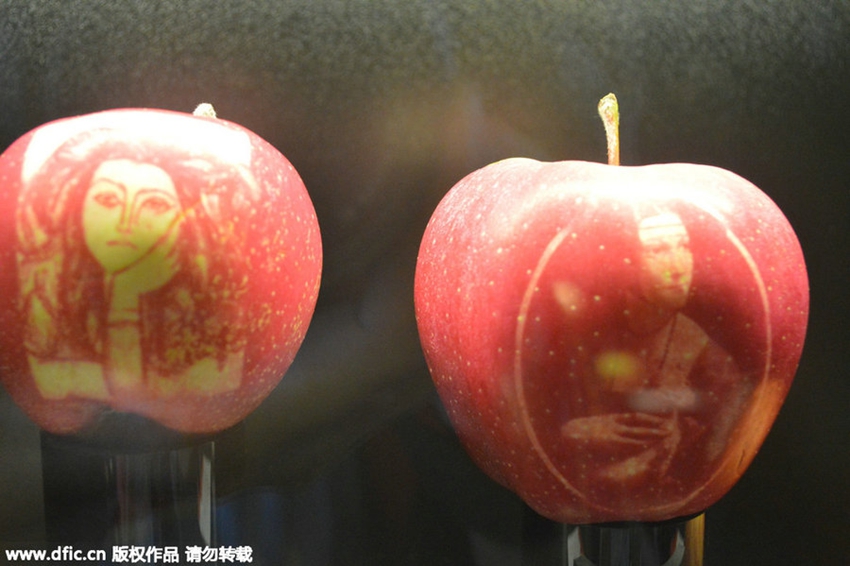 El “arte sobre manzanas” deja boquiabierto a Shanghai9