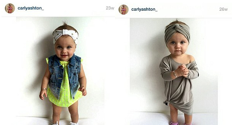 Una bebé inglés de un año se convierte en estrella de moda