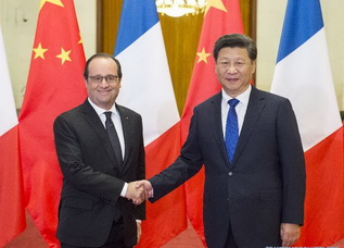 Presidentes chino y francés alcanzan acuerdo sobre cambio climático