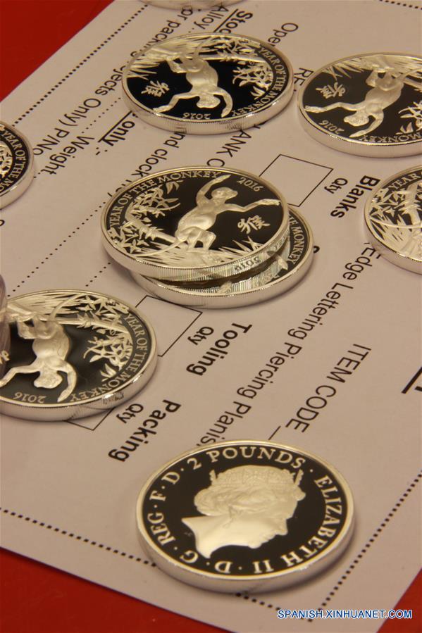 Real Casa de Moneda de RU acuña monedas conmemorativas por Año Chino del Mono1