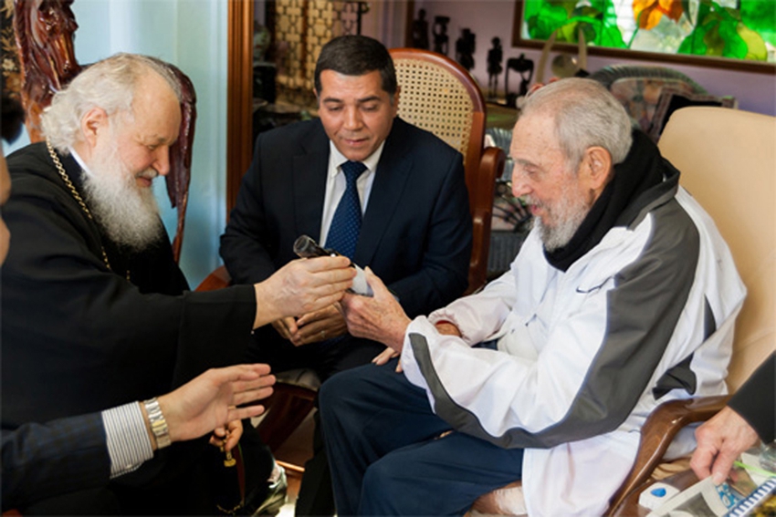 Encuentro entre el patriarca ruso Kiril y Fidel Castro en Cuba1