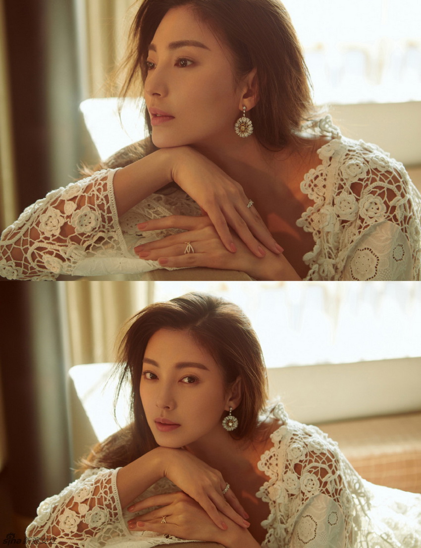 Actriz china Zhang Yuqi interprete sensualidad tierna