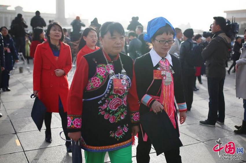 Fotos de los representantes de las minorías nacionales de China