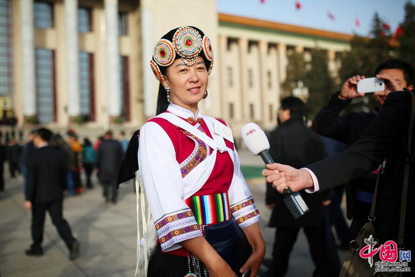 Fotos de los representantes de las minorías nacionales de China