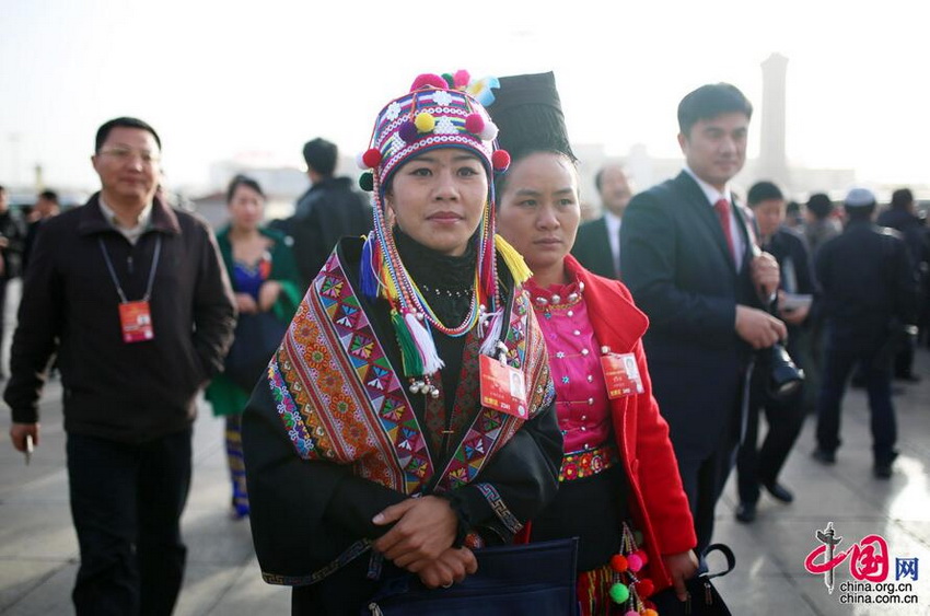 Fotos de los representantes de las minorías nacionales de China