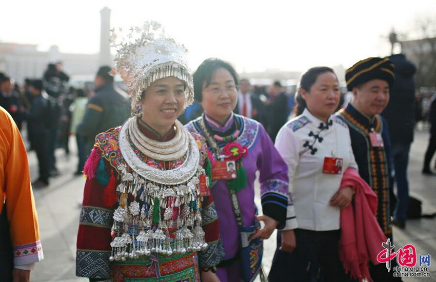 Fotos de los representantes de las minorías nacionales de China