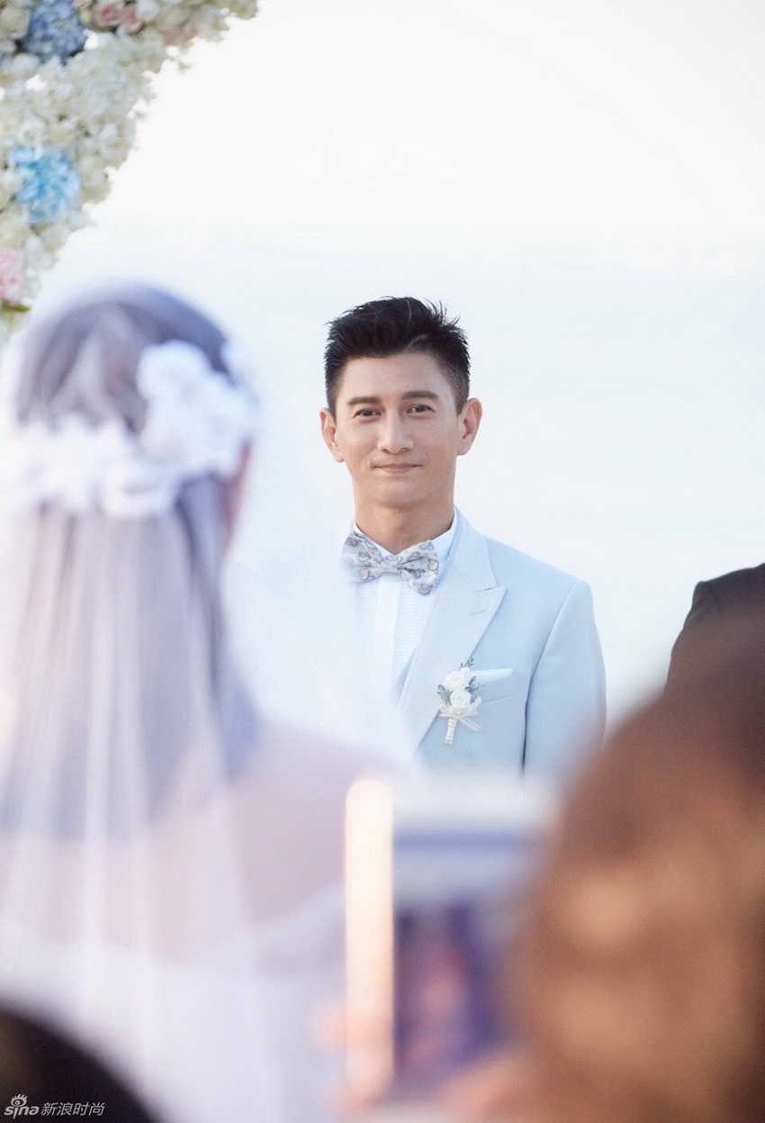 Bonita boda de los actores chinos Wu Qilong y Liu Shishi