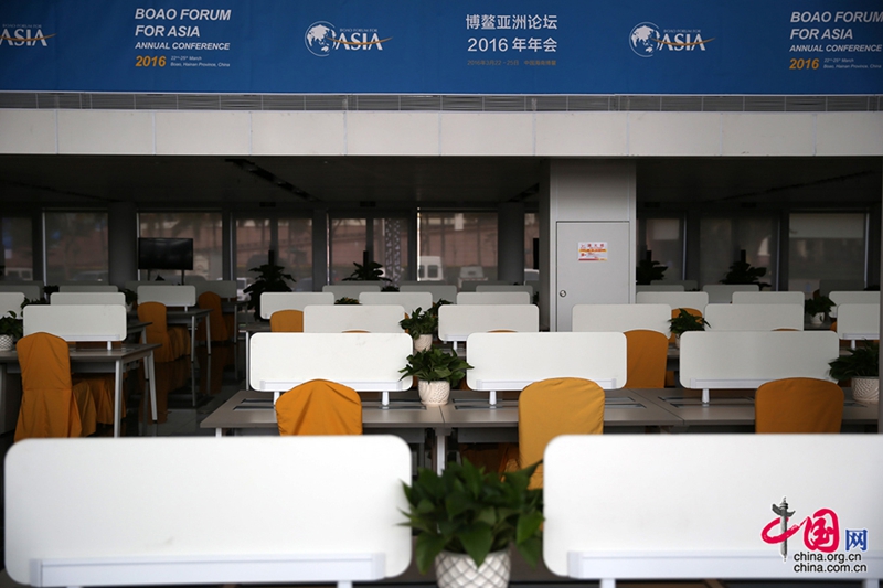 Centro de prensa listo para el Foro de Boao para Asia 2016