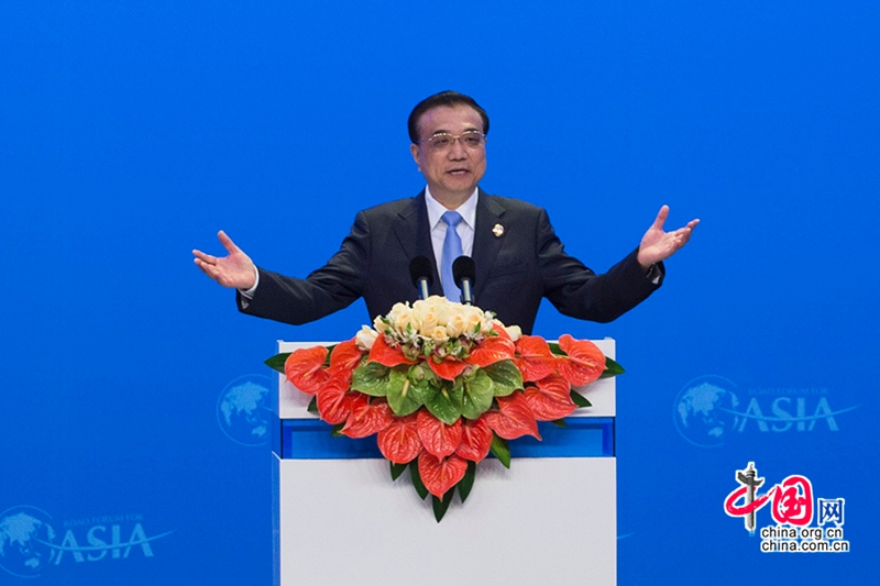 Primer ministro chino pronuncia discurso en inauguración del Foro Boao para Asia