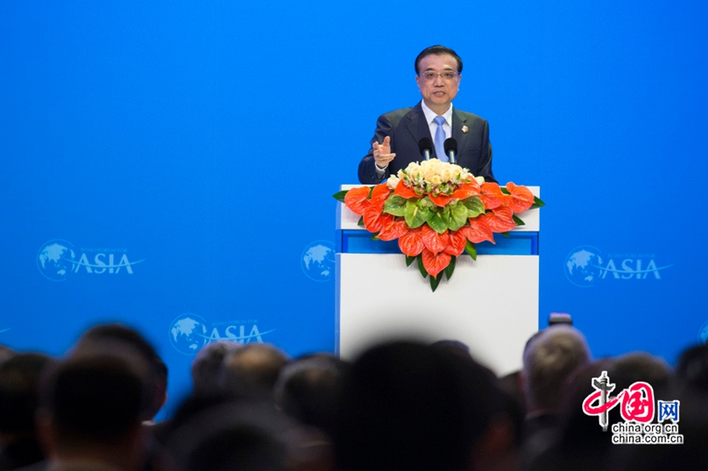 Primer ministro chino pronuncia discurso en inauguración del Foro Boao para Asia