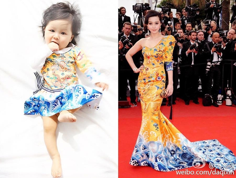 Un bebé vestido como Fan Bingbing se vuelve viral Un bebé vestido como Fan Bingbing se vuelve viral