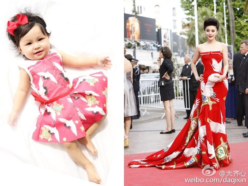 Un bebé vestido como Fan Bingbing se vuelve viral