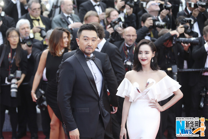 Actriz Wang Zhi en Cannes