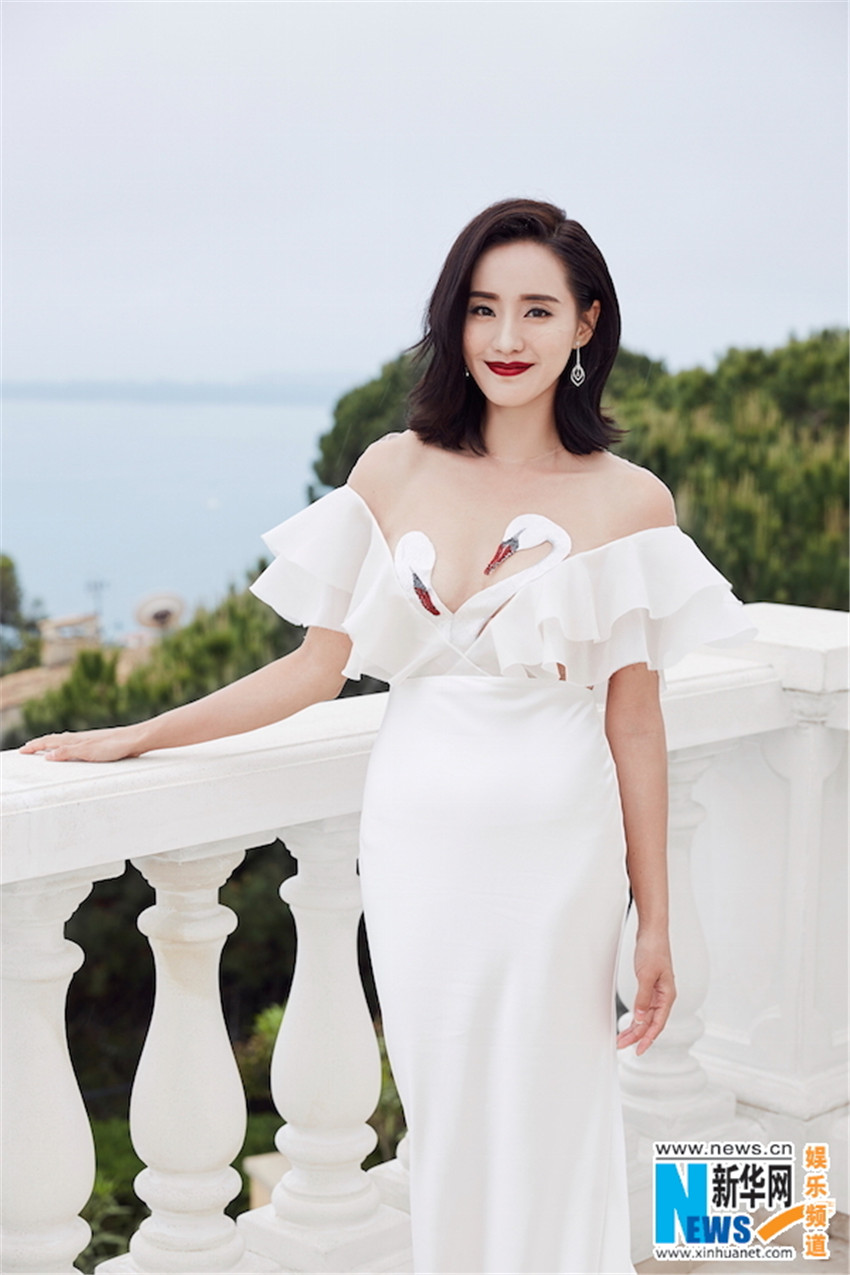 Actriz Wang Zhi en Cannes