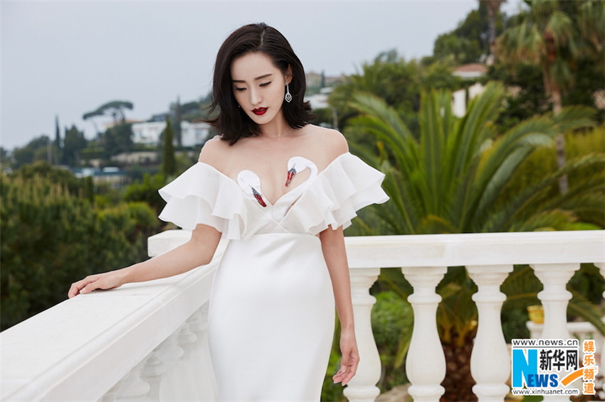 Actriz Wang Zhi en Cannes