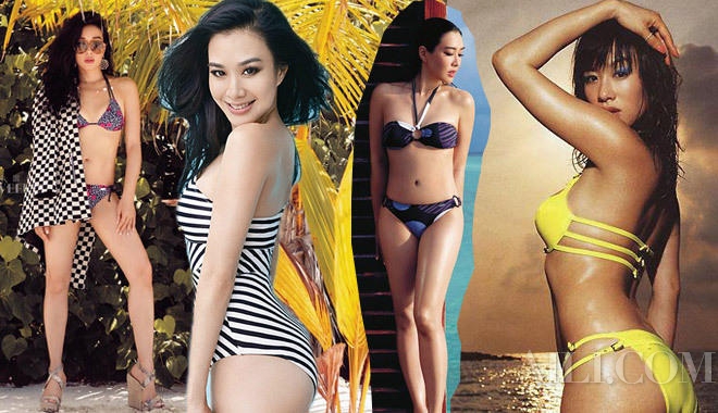 Colección de fotos de las sexy estrellas chinas posando en bikini 1