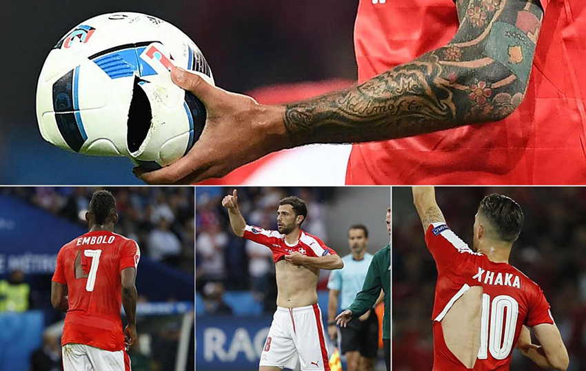 Eurocopa 2016: Un balón reventado y cinco camisetas rotas