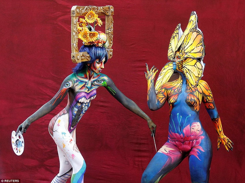 Los increíbles diseños del Festival Mundial de Pintura Corporal en Austria4