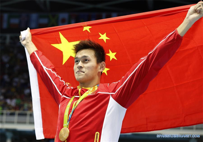  Chino Sun Yang logra oro olímpico en 200 metros libre masculino 
