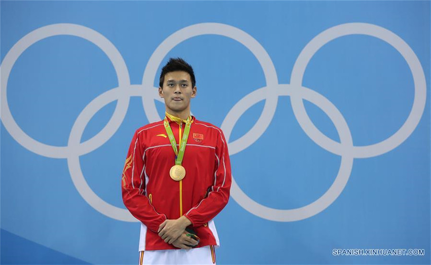  Chino Sun Yang logra oro olímpico en 200 metros libre masculino 