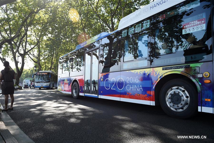 logotipo temático, lemas y carteles de G20 vistos en Hangzhou3