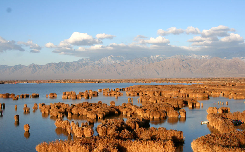 Lago Sha, Ningxia, China