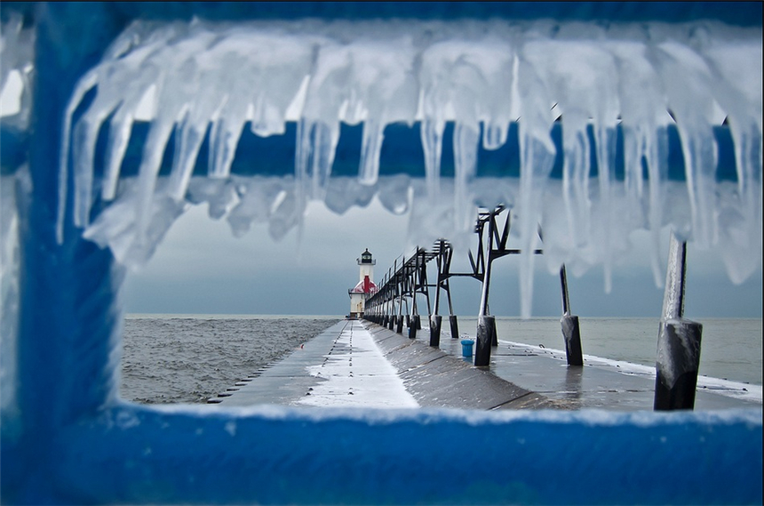 Maravilla del Lago Glacial de Michigan