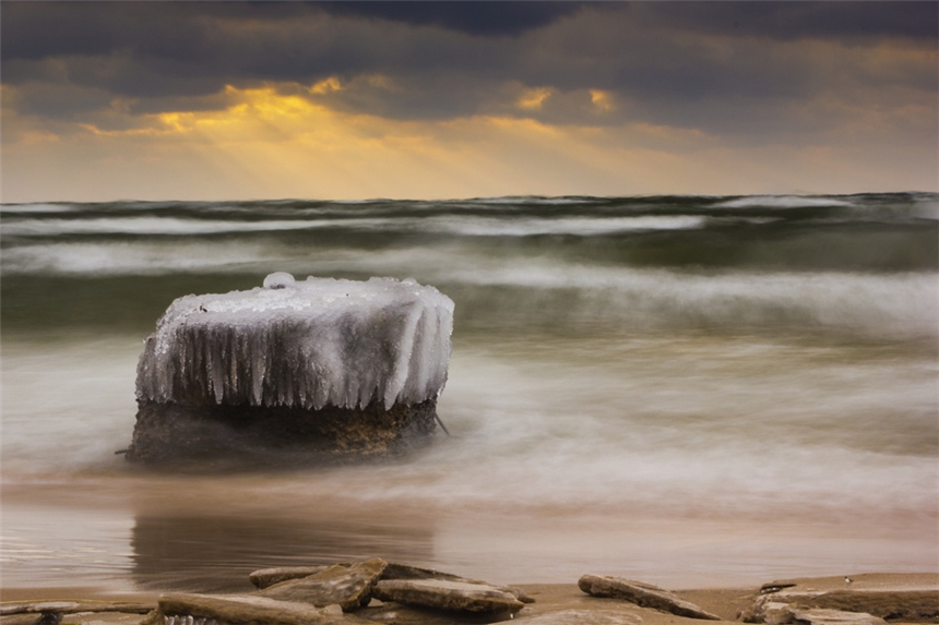 Maravilla del Lago Glacial de Michigan