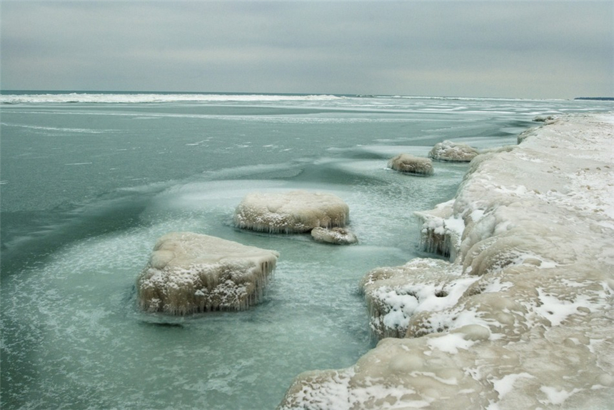 Maravilla del Lago Glacial de Michigan