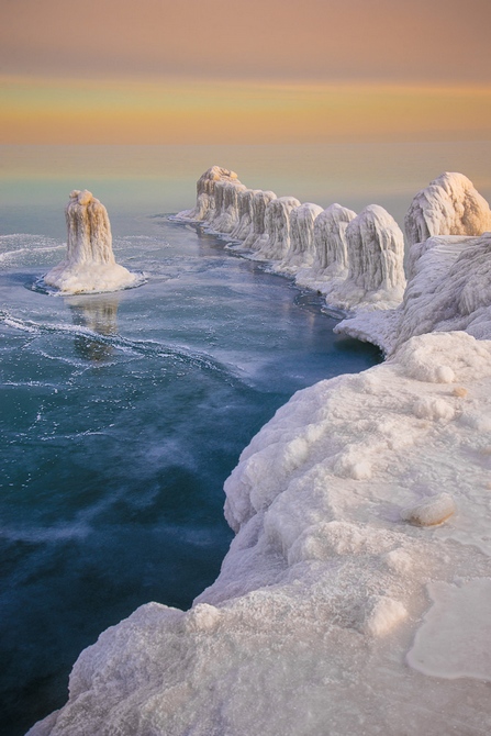 Maravilla del Lago Glacial de Michigan