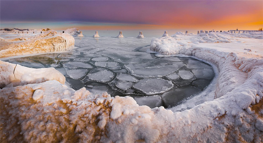 Maravilla del Lago Glacial de Michigan