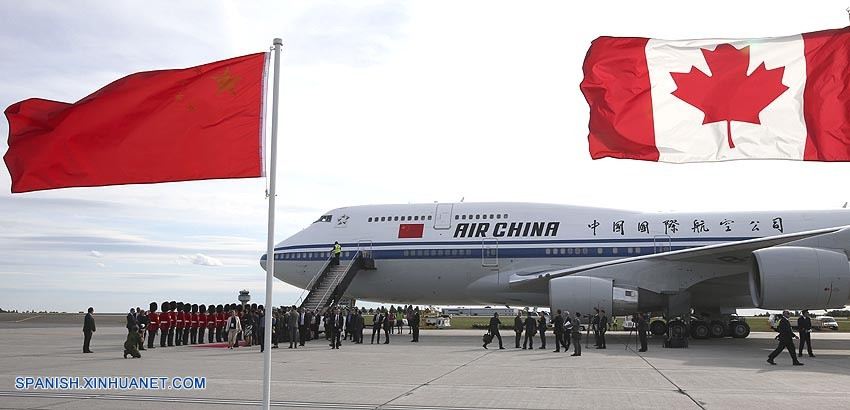 PM de China llega a Ottawa para iniciar visita oficial a Canadá