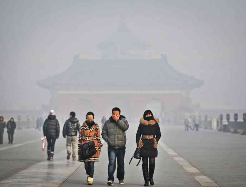 Niebla tóxica cubrió 9 ciudades chinas  