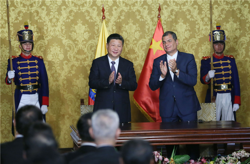 China y Ecuador elevan sus lazos a nivel de asociación estratégica integral