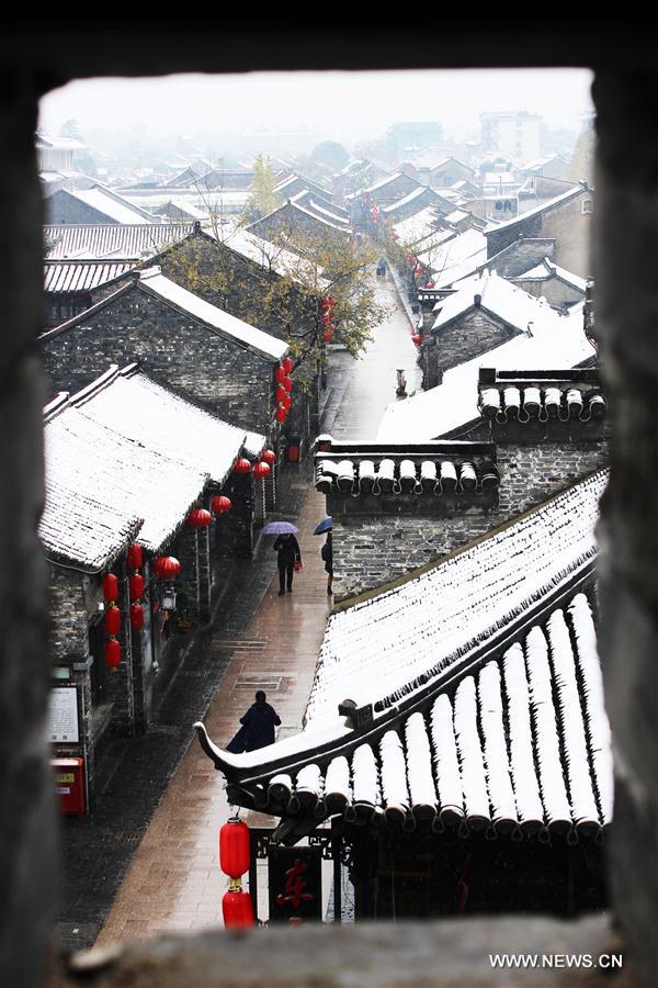 Siente China: Fotos aéreas de ciudades chinas cubiertas de nieve4