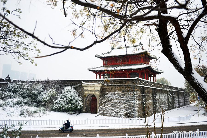 Siente China: Fotos aéreas de ciudades chinas cubiertas de nieve6