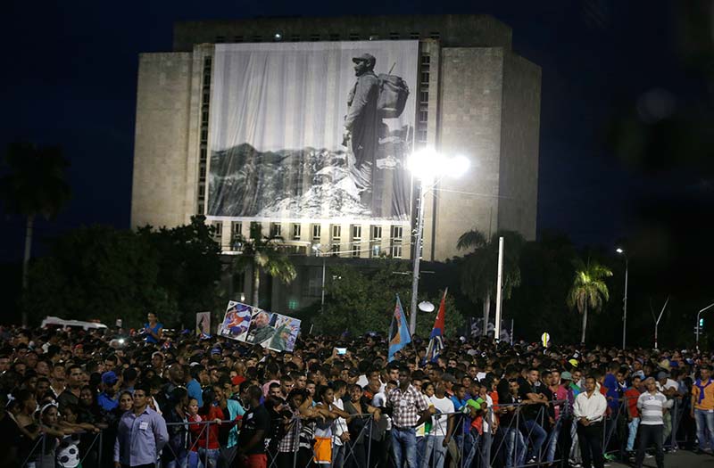 Honras fúnebres para el líder cubano Fidel Castro en La Habana1