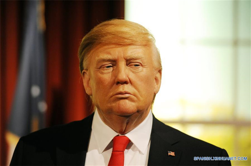 Figura de cera del presidente electo de Estados Unidos, Donald Trump