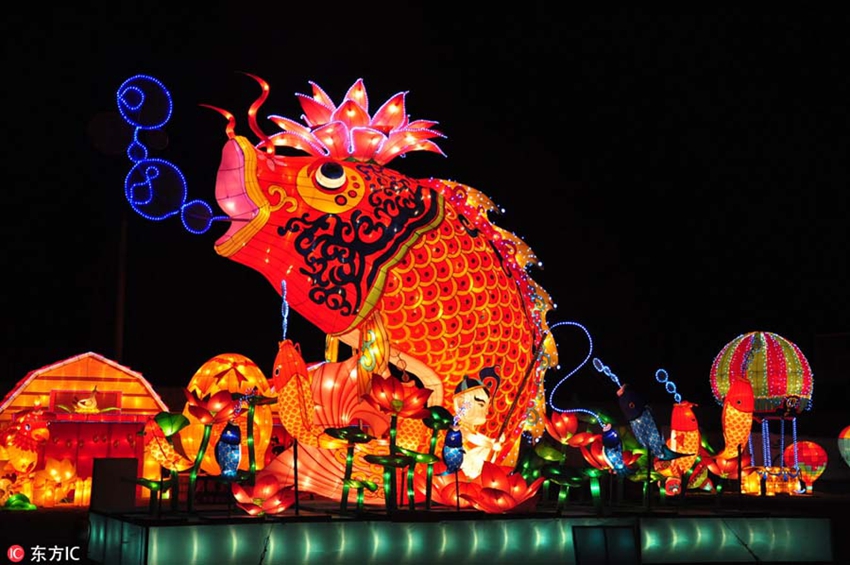Faroles hacen brillar el ambiente festivo de toda China2