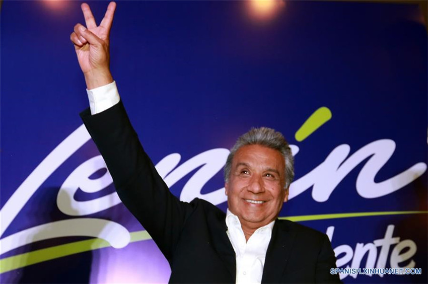 Moreno se declara vencedor en elecciones de Ecuador
