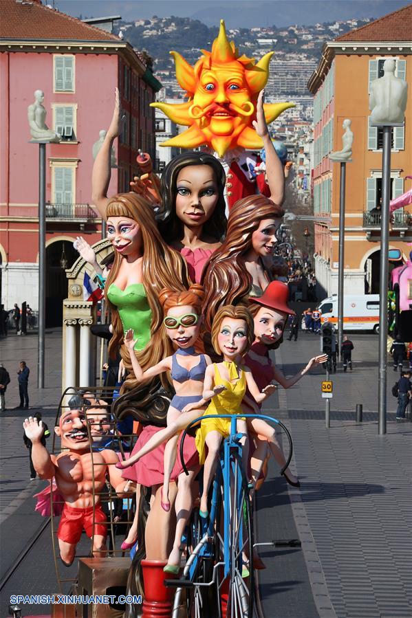 El 133 Carnaval de Niza en la ciudad de Niza, Francia
