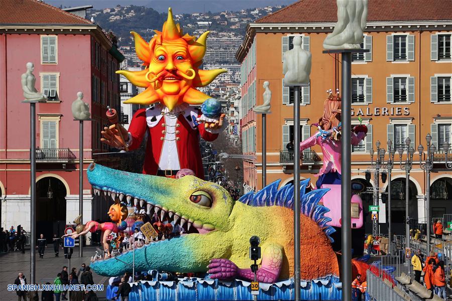 El 133 Carnaval de Niza en la ciudad de Niza, Francia