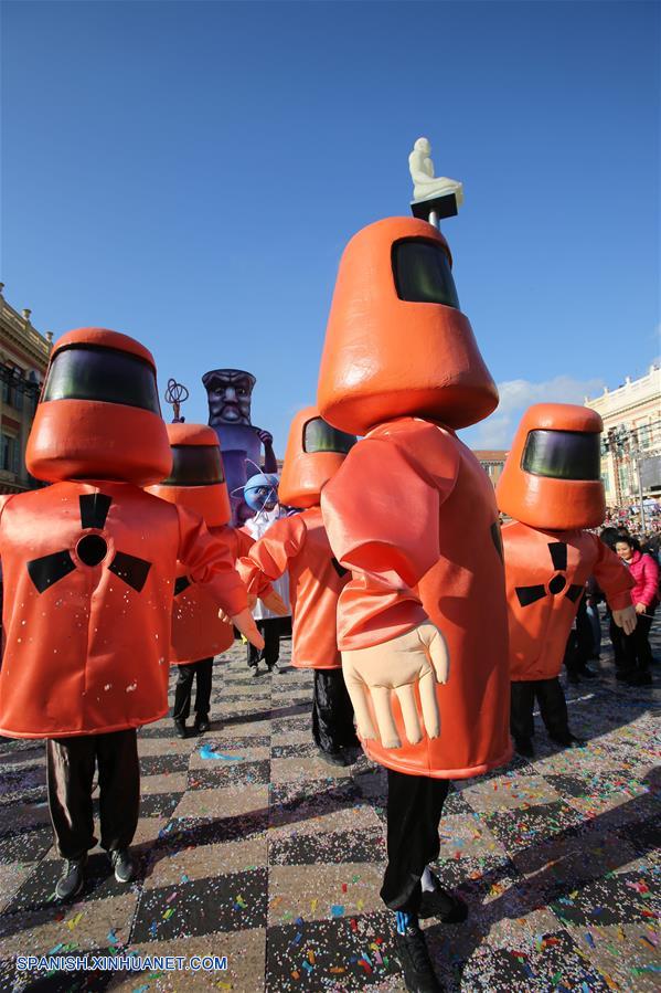 El 133 Carnaval de Niza en la ciudad de Niza, Francia
