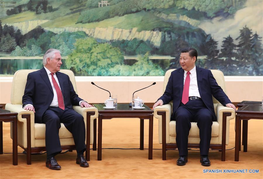 Presidente de China se reúne con secretario de Estado de EE. UU. 2