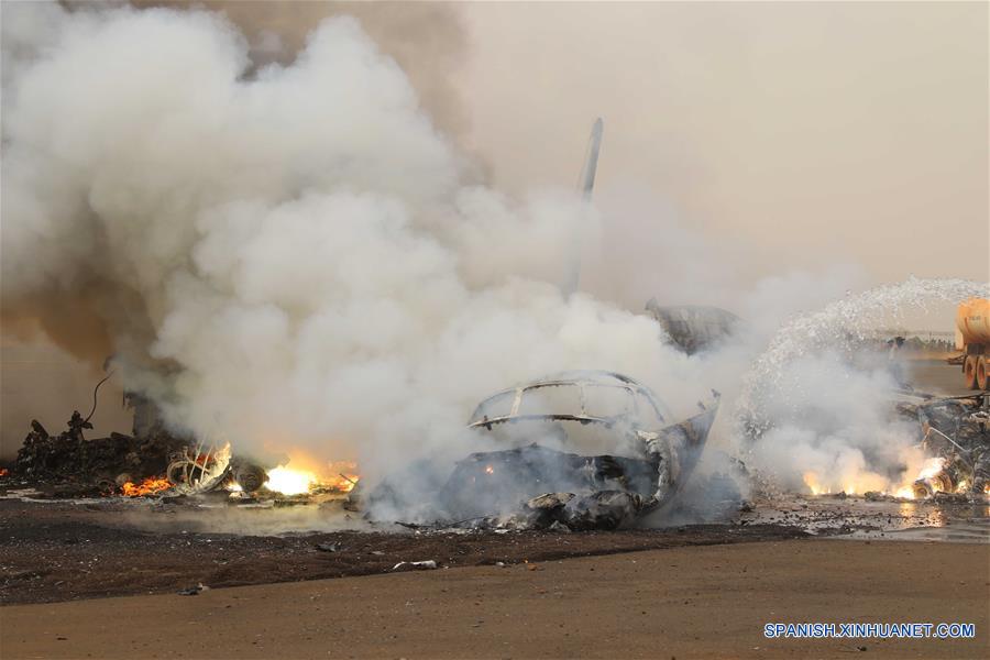 Avión de pasajeros se estrella en Sudán del Sur, reportan 16 heridos