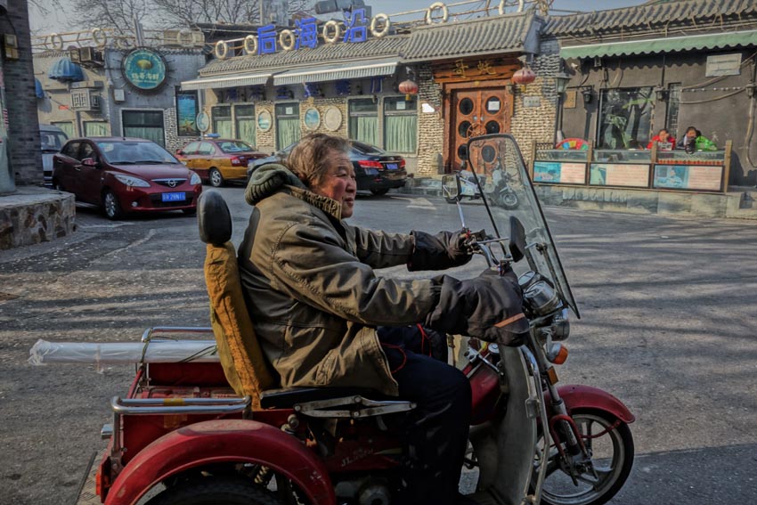 Medios de transporte de la gente mayor en China