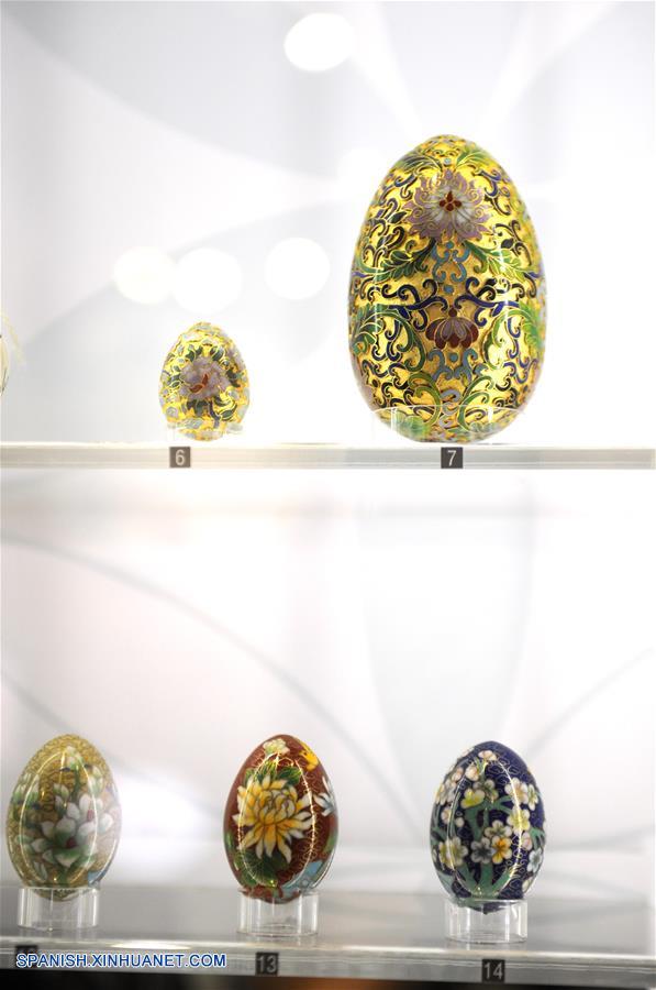 Huevos de pascua exhibidos en Museo Filatélico de Singapur