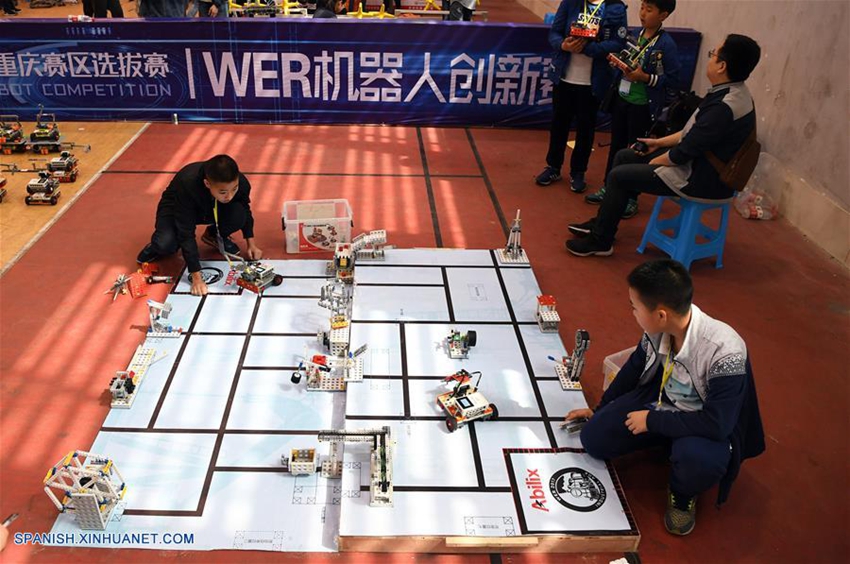 Calificaciones del Concurso de Robótica Adolescente del Distrito de Chongqing de China4